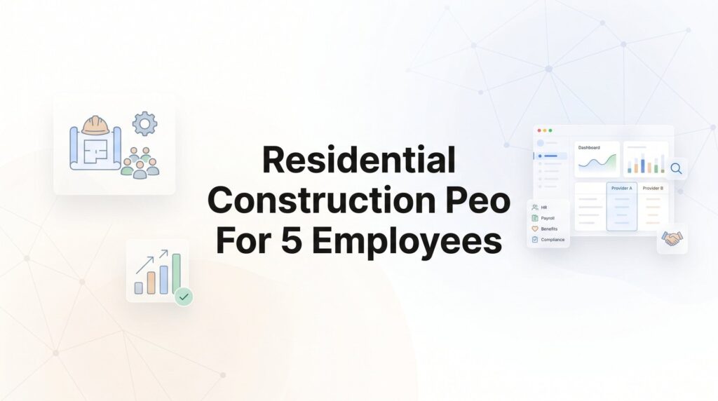 7 Smart Strategies for Finding the Right PEO When You Have 5 Employees in Residential Construction