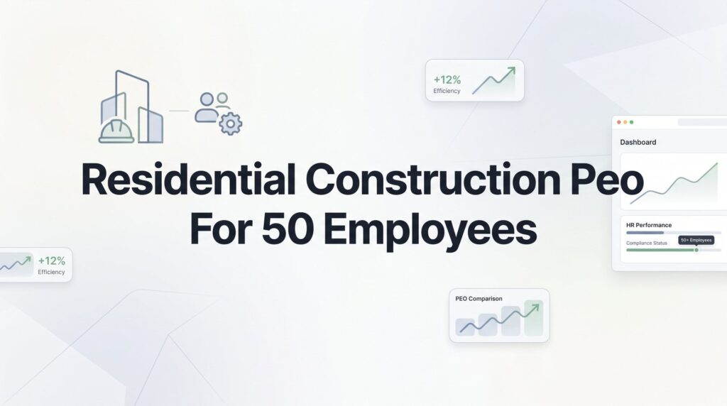 7 Strategies for Selecting a Residential Construction PEO at 50 Employees