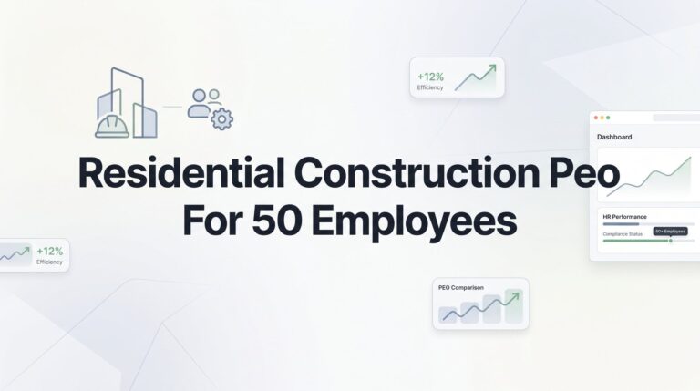 7 Strategies for Selecting a Residential Construction PEO at 50 Employees