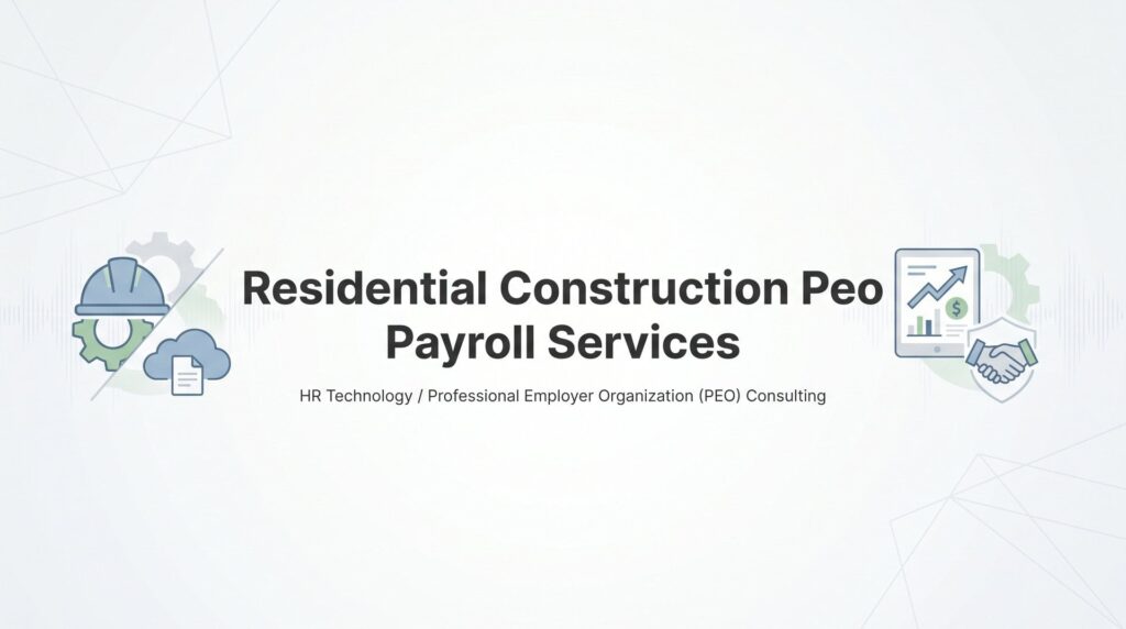 Residential Construction PEO Payroll Services: What Builders Actually Need to Know