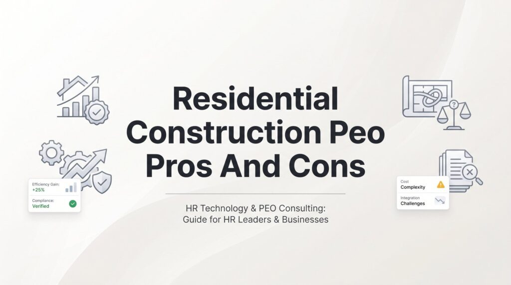 Residential Construction PEO Pros and Cons: A Practical Guide for Builders
