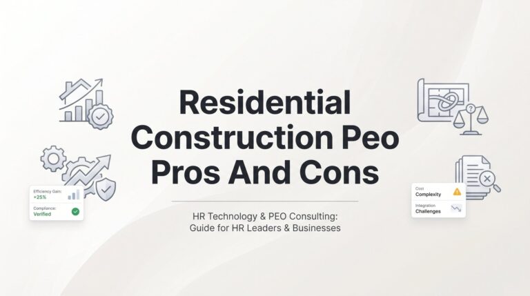 Residential Construction PEO Pros and Cons: A Practical Guide for Builders