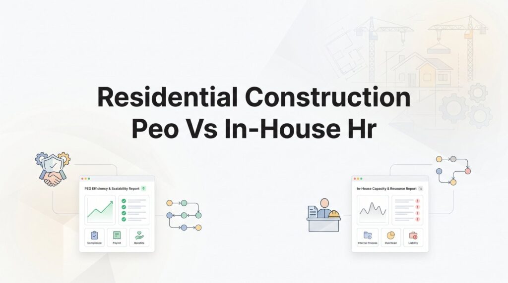 Residential Construction PEO vs In-House HR: 7 Decision Factors That Actually Matter