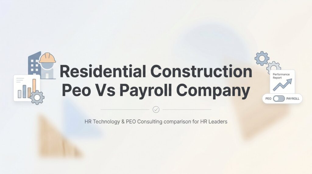 Residential Construction PEO vs Payroll Company: 8 Top Providers Compared for 2026