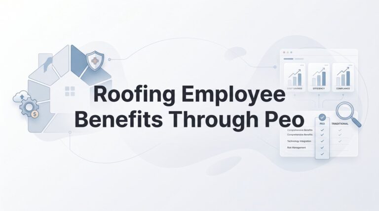 7 Ways to Structure Roofing Employee Benefits Through a PEO