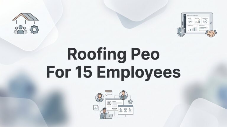7 Smart Strategies for Choosing a Roofing PEO When You Have 15 Employees