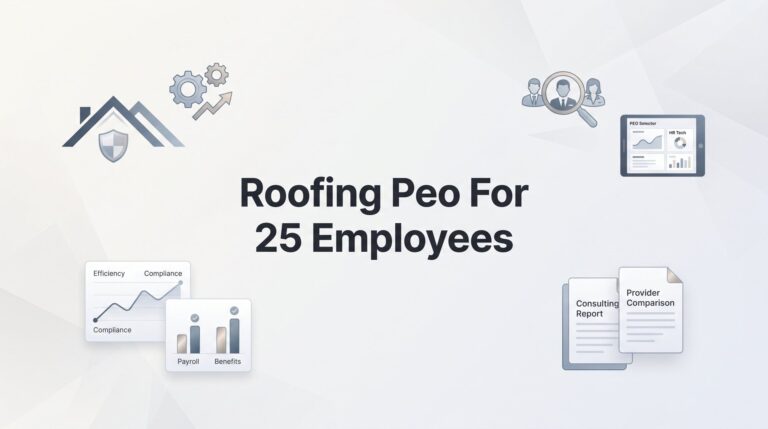 7 Smart Strategies for Choosing a Roofing PEO at 25 Employees