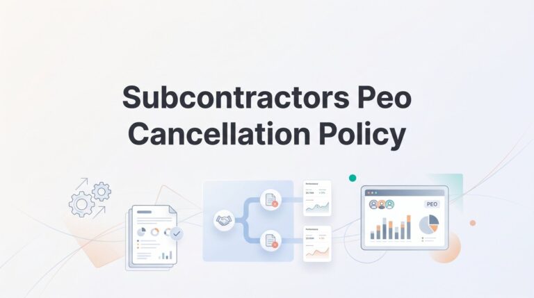 Subcontractors PEO Cancellation Policy: What Happens When Your Workforce Includes 1099s