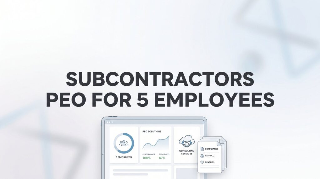 5 Smart Strategies for Subcontractors Evaluating PEO at 5 Employees