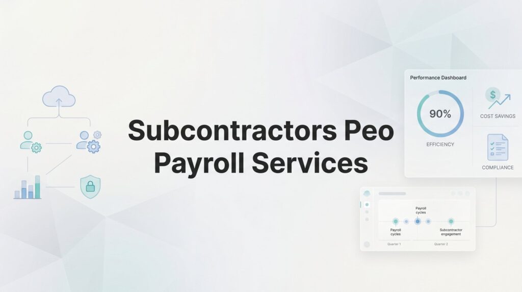 Subcontractors and PEO Payroll Services: What Actually Works (And What Doesn’t)