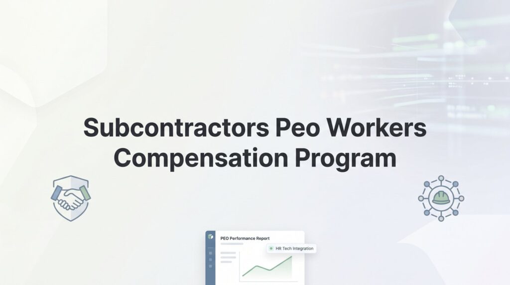 Subcontractors and PEO Workers Compensation Programs: What Actually Works (And What Doesn’t)