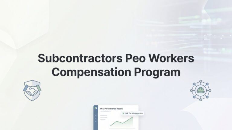 Subcontractors and PEO Workers Compensation Programs: What Actually Works (And What Doesn’t)