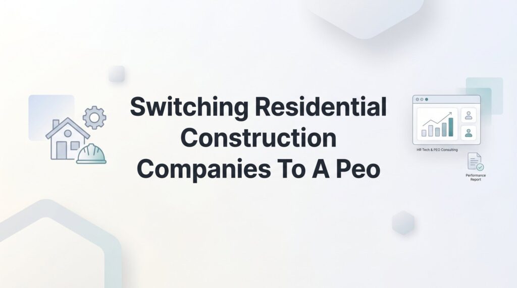 How to Switch Your Residential Construction Company to a PEO: A Practical Transition Guide