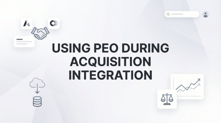 How to Use a PEO During Acquisition Integration: A Practical Playbook