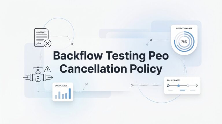 PEO Cancellation Policy Explained: What Backflow Testing Companies Need to Know Before Signing
