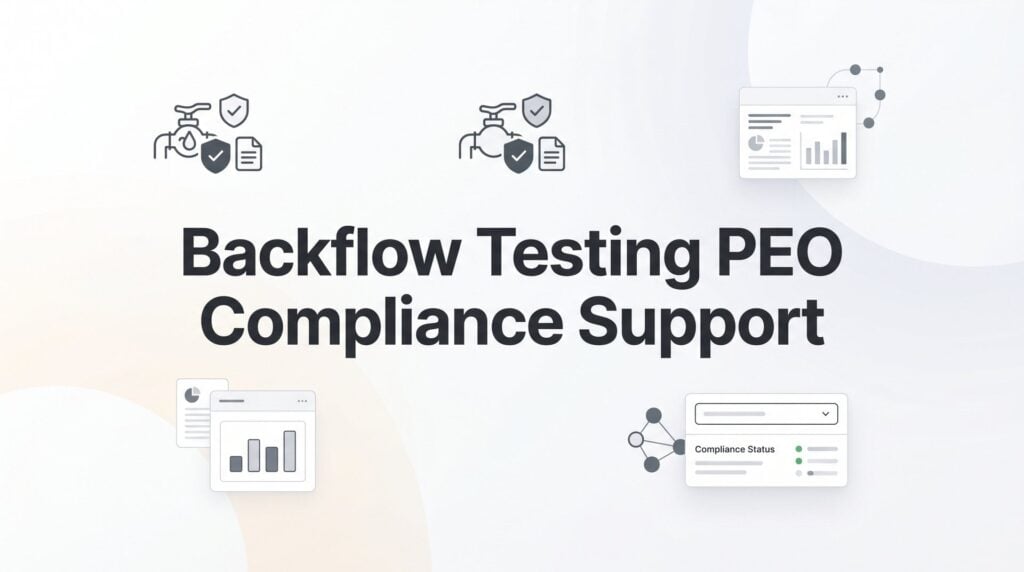 Backflow Testing PEO Compliance Support: What Plumbing and Water Service Contractors Actually Need to Know