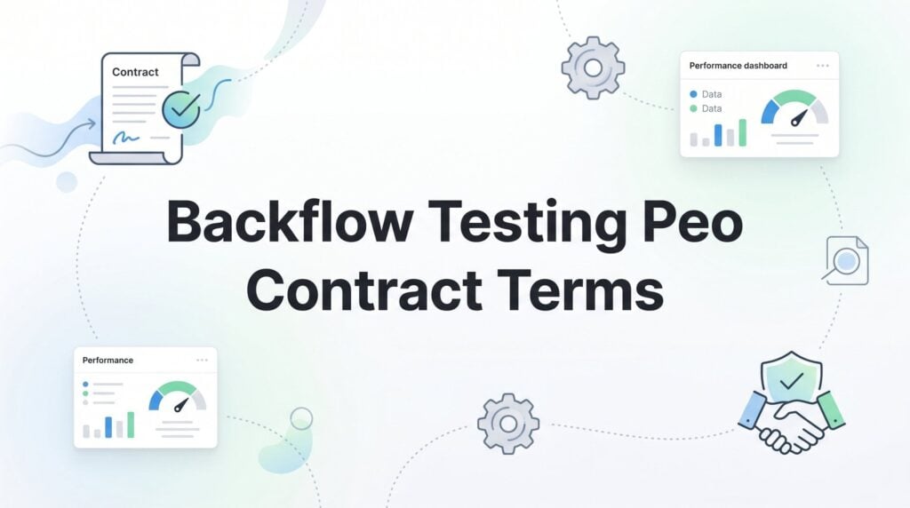 Backflow Testing PEO Contract Terms: What This Industry Needs to Watch For