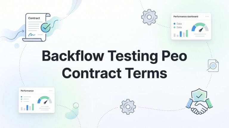 Backflow Testing PEO Contract Terms: What This Industry Needs to Watch For