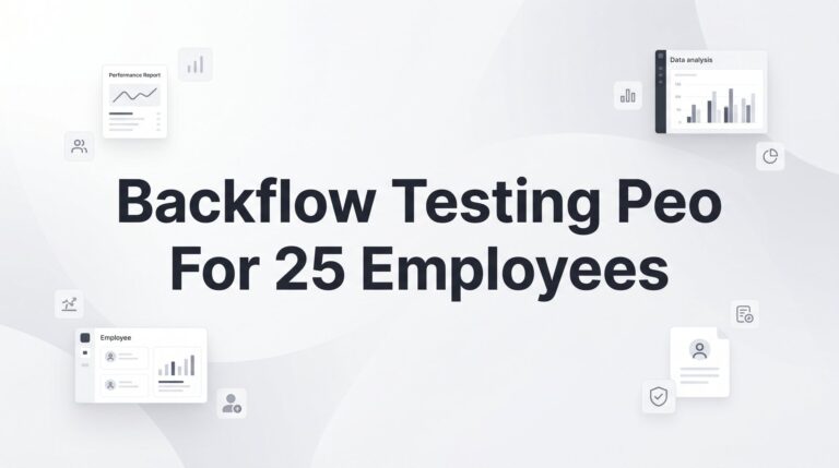 7 Smart Strategies for Backflow Testing Companies with 25 Employees to Get the Most from a PEO