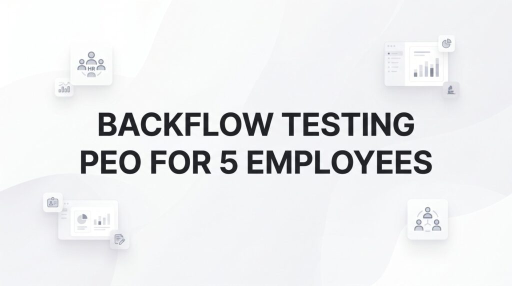 7 Smart Ways to Use a PEO for Your 5-Person Backflow Testing Business
