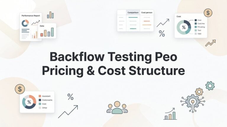 Backflow Testing PEO Pricing & Cost Structure: What Business Owners Actually Pay