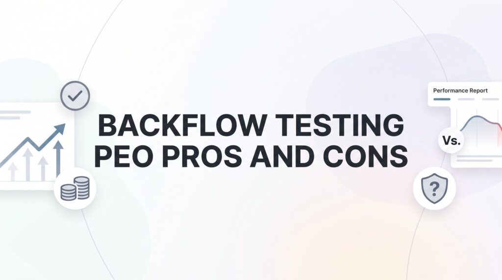 Backflow Testing Companies and PEOs: Pros, Cons, and What to Actually Expect