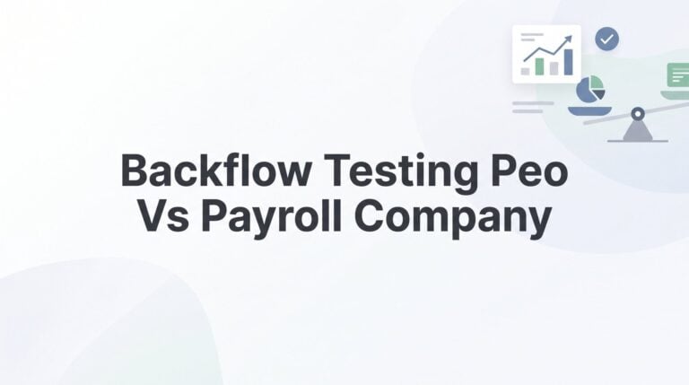 PEO vs. Payroll Company for Backflow Testing Businesses: 9 Tools and Resources to Make the Right Call