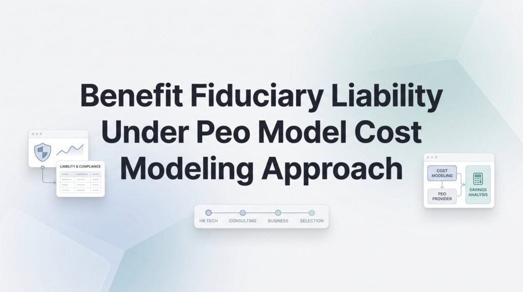Benefit Fiduciary Liability Under the PEO Model: A Cost Modeling Approach