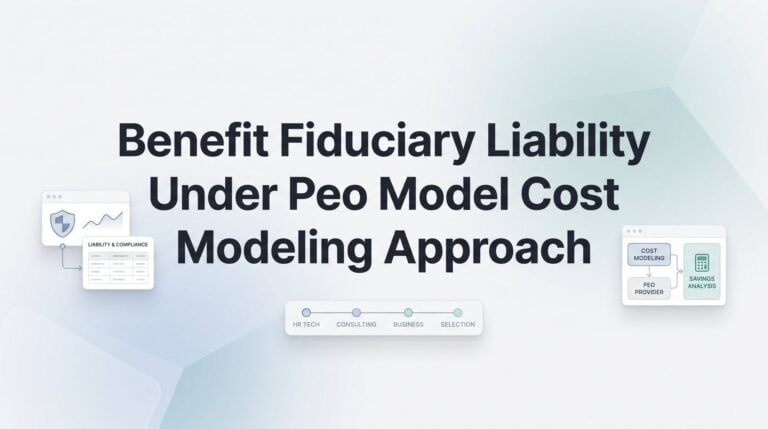 Benefit Fiduciary Liability Under the PEO Model: A Cost Modeling Approach