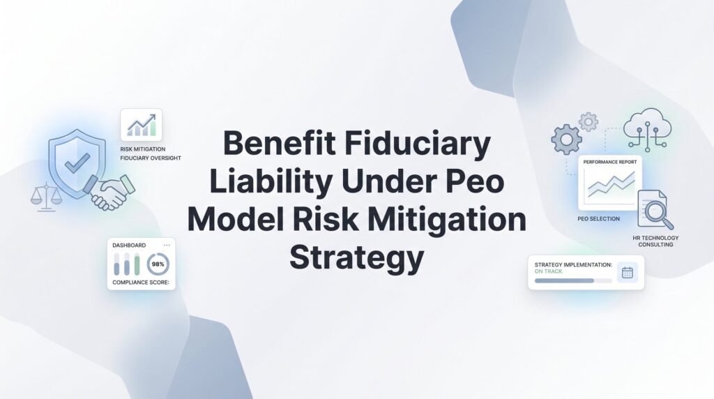 How to Reduce Benefit Fiduciary Liability Under a PEO Model: A Practical Risk Mitigation Strategy