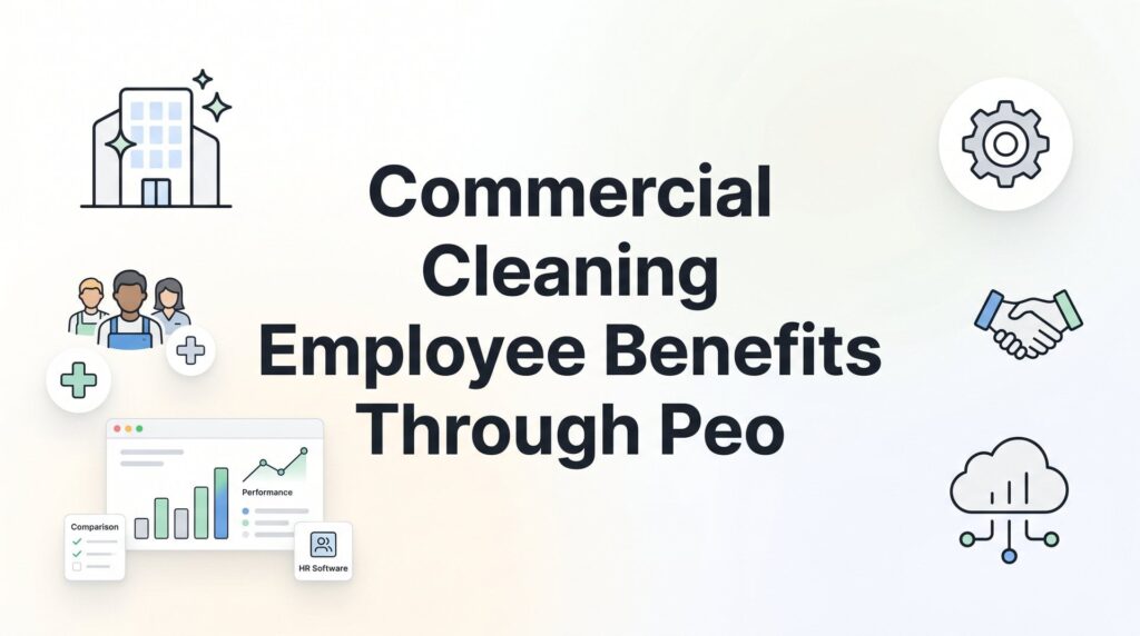 Commercial Cleaning Employee Benefits Through a PEO: What Owners Actually Get (and What It Costs)