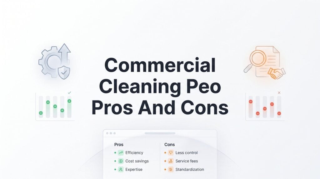Commercial Cleaning PEO Pros and Cons: 7 Decision Factors That Actually Matter