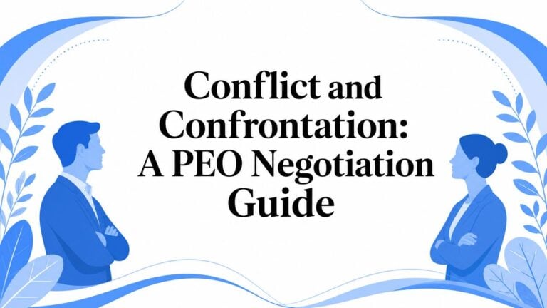 Conflict and Confrontation: A PEO Negotiation Guide