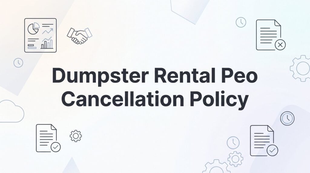 How to Navigate a PEO Cancellation Policy: A Step-by-Step Guide for Dumpster Rental and Waste Hauling Businesses