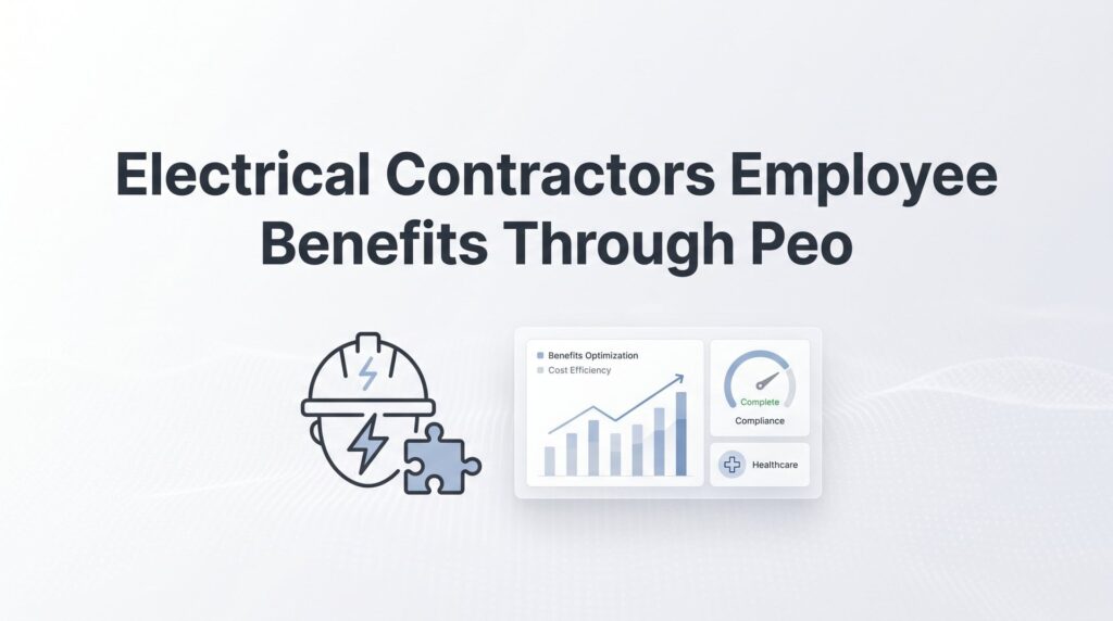 Electrical Contractors Employee Benefits Through PEO: What Actually Changes for Your Crew