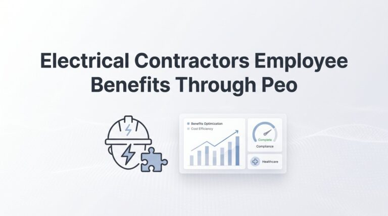 Electrical Contractors Employee Benefits Through PEO: What Actually Changes for Your Crew