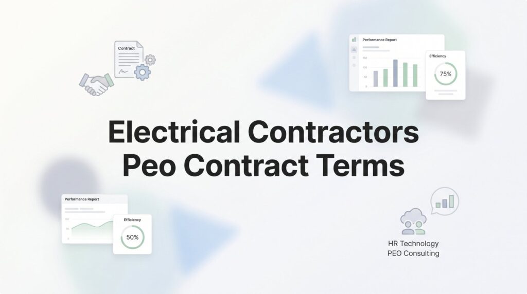 Electrical Contractors PEO Contract Terms: What to Negotiate Before You Sign