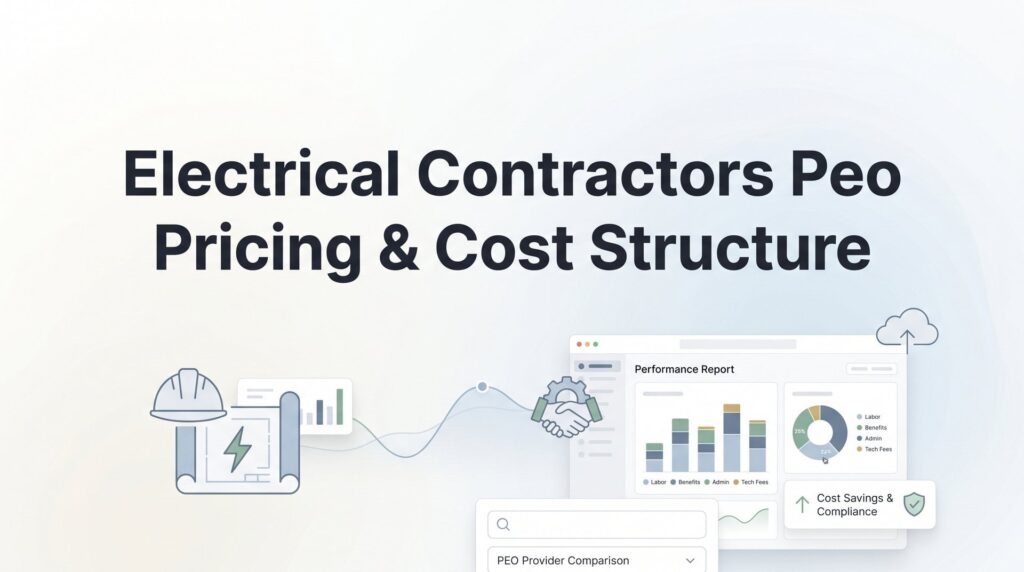 Electrical Contractors PEO Pricing & Cost Structure: What Actually Drives Your Rates