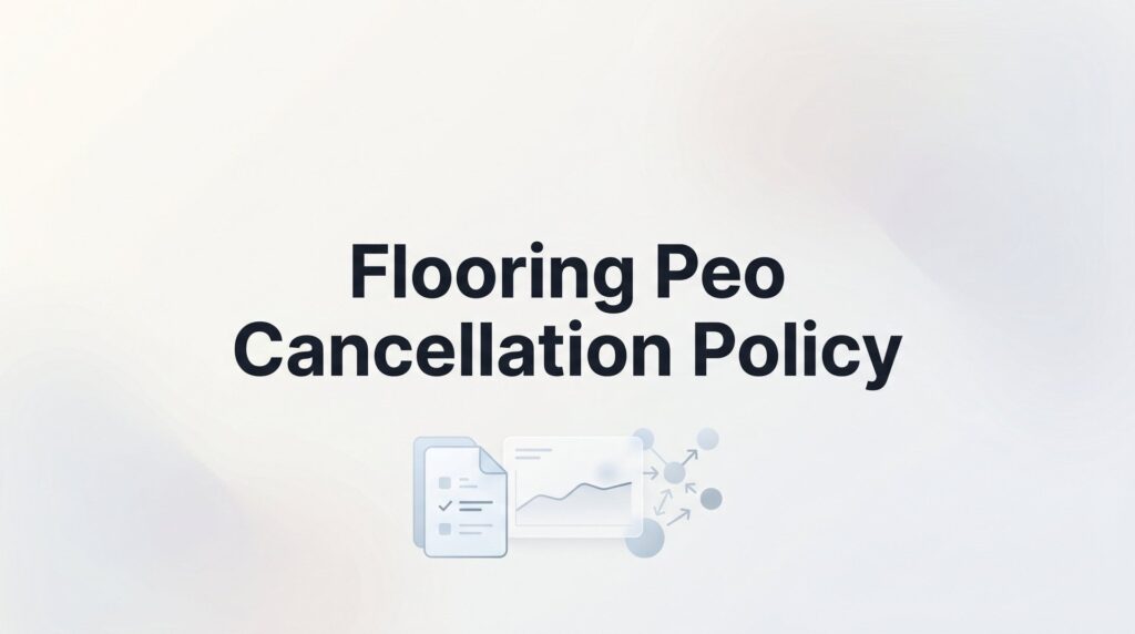 Flooring PEO Cancellation Policy: What to Know Before You Sign (or Walk Away)