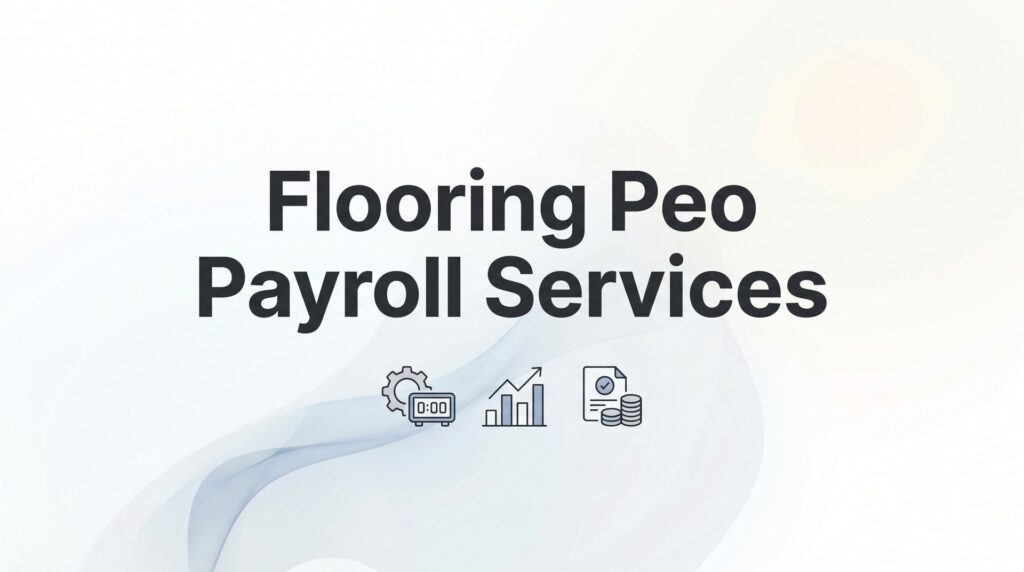 Flooring PEO Payroll Services: What Flooring Contractors Actually Need to Know