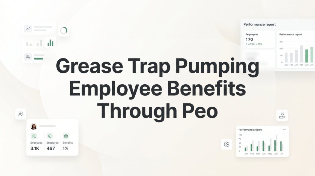 Grease Trap Pumping Companies: How a PEO Solves the Employee Benefits Problem Nobody Talks About