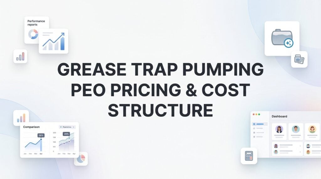 PEO Pricing for Grease Trap Pumping Companies: What to Expect and What to Watch Out For