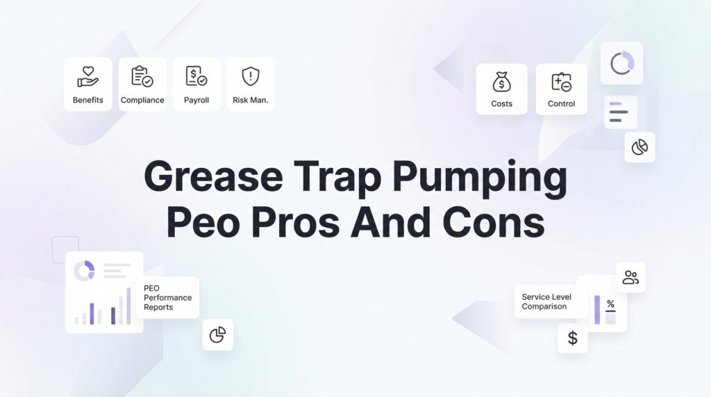 PEO for Grease Trap Pumping Companies: Real Pros and Cons You Need to Know