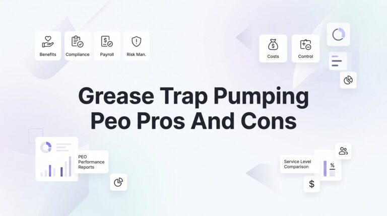 PEO for Grease Trap Pumping Companies: Real Pros and Cons You Need to Know