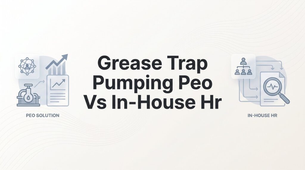 Grease Trap Pumping PEO vs In-House HR: 7 Strategies to Make the Right Call for Your Business