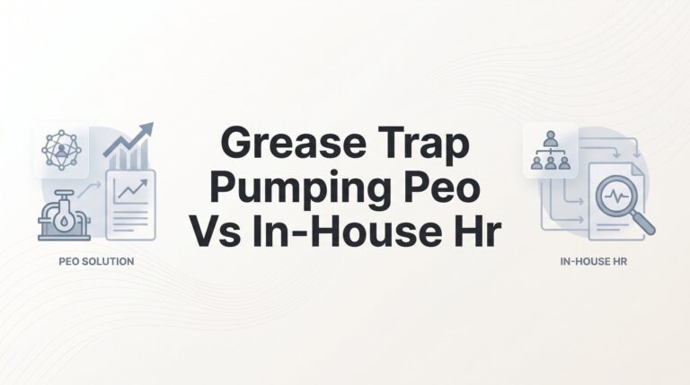 Grease Trap Pumping PEO vs In-House HR: 7 Strategies to Make the Right Call for Your Business