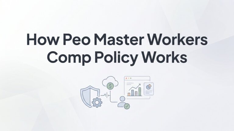 How a PEO Master Workers’ Comp Policy Works (And What It Means for Your Costs)