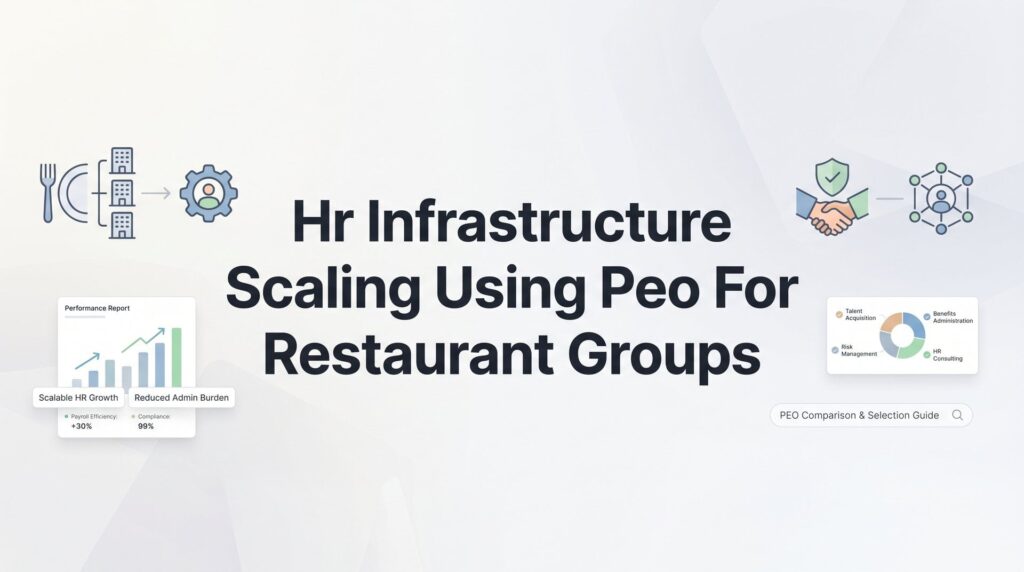 How to Scale HR Infrastructure Using a PEO for Restaurant Groups