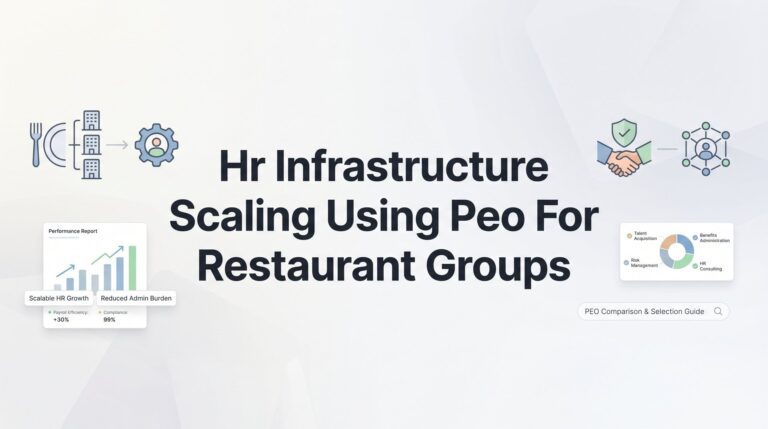 How to Scale HR Infrastructure Using a PEO for Restaurant Groups