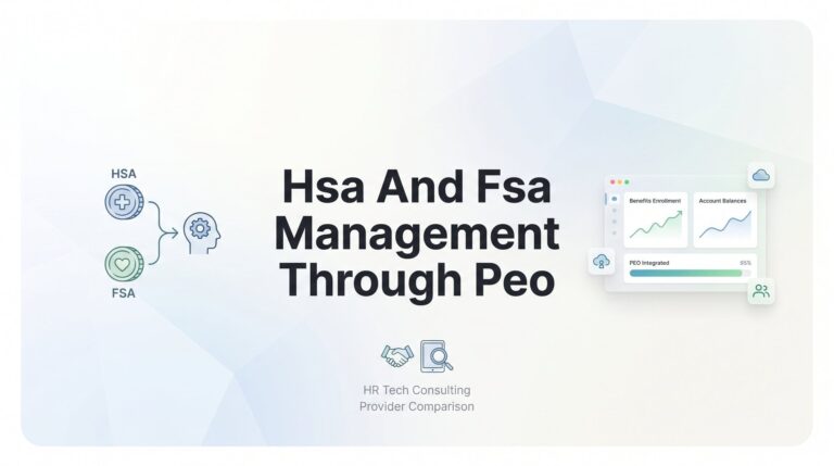 HSA and FSA Management Through a PEO: What Actually Changes for Your Business